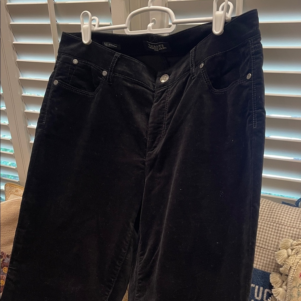 Talbots Black Five-Pocket Corduroy Pants